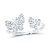 1/6CTW-DIA NK GIFT BUTTERFLY RING